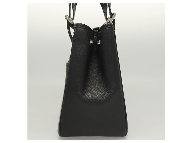 Borsa a mano in pelle nera e argento autentica BA1908 di BURBERRY Nero - vista 4