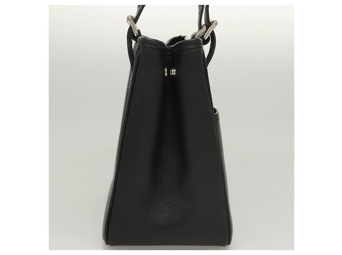 Borsa a mano in pelle nera e argento autentica BA1908 di BURBERRY Nero - vista 5