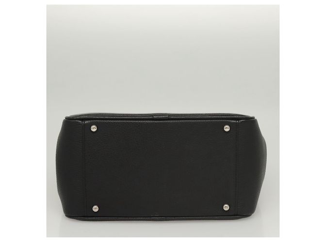 Borsa a mano in pelle nera e argento autentica BA1908 di BURBERRY Nero - vista 9