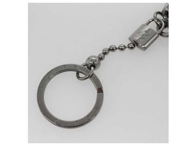 LOUIS VUITTON Portachiavi Tab Anello Chiave Pelle Nera MP2211 LV Auth bs25709 Nero - vista 4
