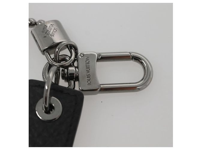 LOUIS VUITTON Portachiavi Tab Anello Chiave Pelle Nera MP2211 LV Auth bs25709 Nero - vista 5