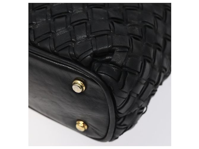 BALLY Borsa a Spalla Trapuntata in Pelle Nera e Oro Auth BA1832 Nero D'oro - vista 12