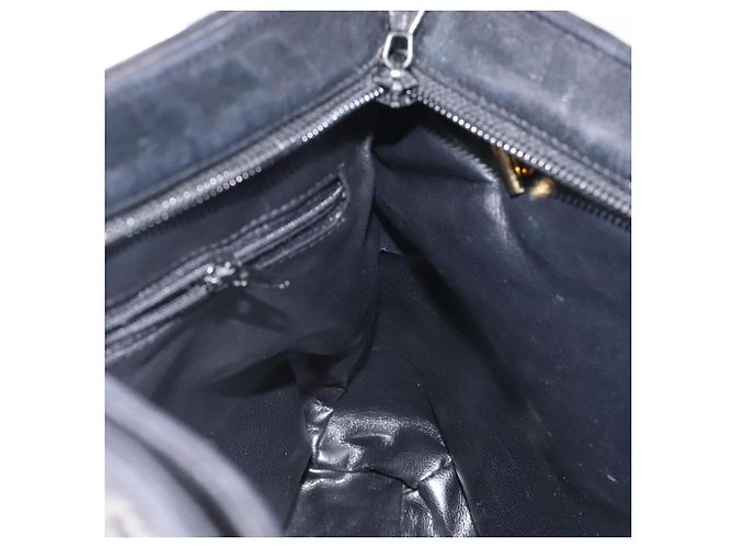 BALLY Borsa a Spalla Trapuntata in Pelle Nera e Oro Auth BA1832 Nero D'oro - vista 18