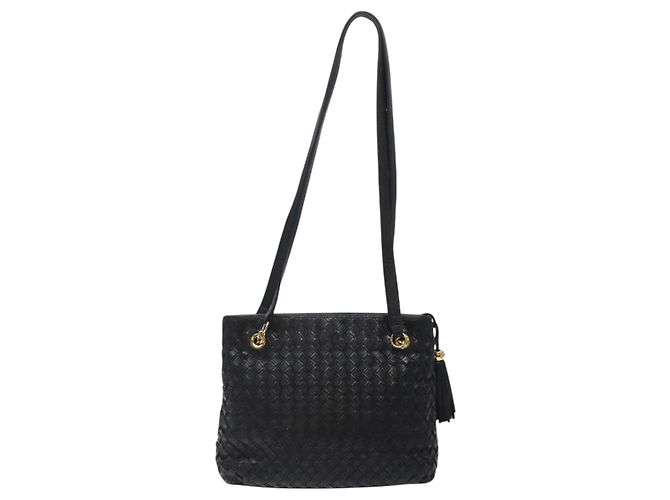 BALLY Borsa a Spalla Trapuntata in Pelle Nera e Oro Auth BA1832 Nero D'oro - vista 3