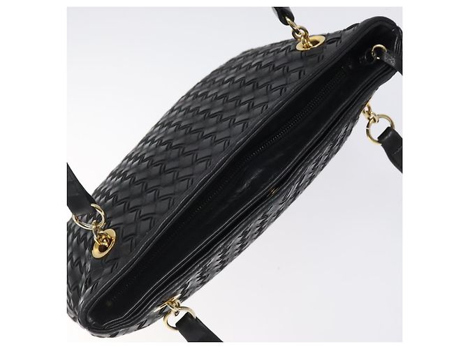 BALLY Borsa a Spalla Trapuntata in Pelle Nera e Oro Auth BA1832 Nero D'oro - vista 6