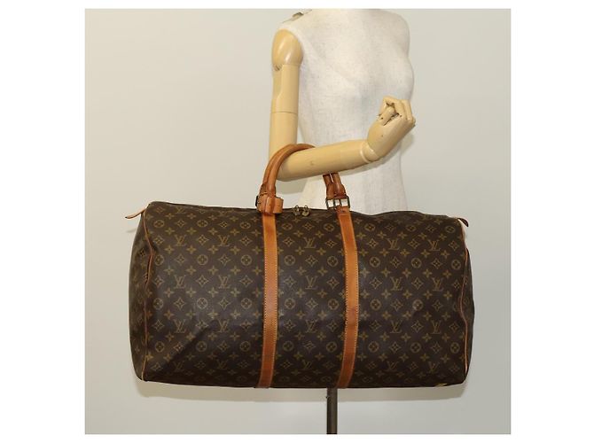 LOUIS VUITTON Monogram Keepall 60 Borsa Boston M41422 LV Auth gh038 Monogramma - vista 22