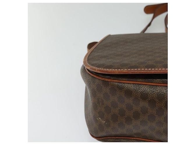 Céline Borsa a spalla in tela Macadam CELINE in pelle PVC marrone oro Auth bs25678 D'oro - vista 10