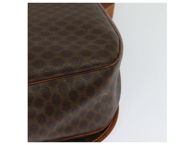 Céline Borsa a spalla in tela Macadam CELINE in pelle PVC marrone oro Auth bs25678 D'oro - vista 13