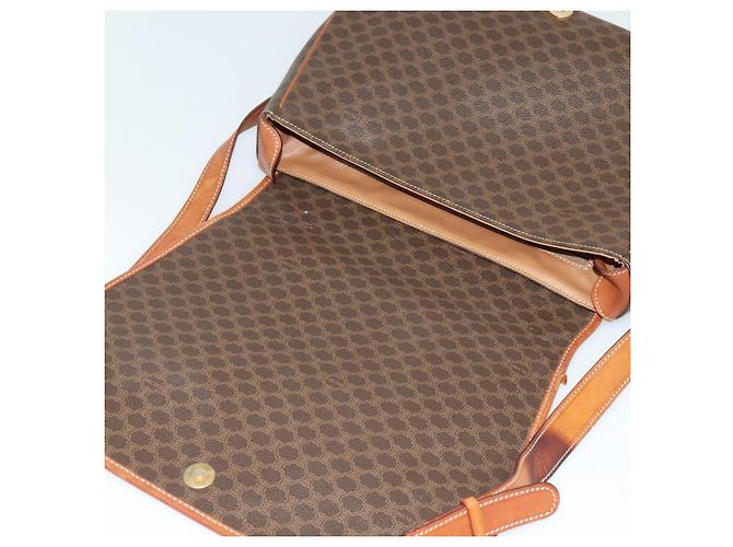 Céline Borsa a spalla in tela Macadam CELINE in pelle PVC marrone oro Auth bs25678 D'oro - vista 15