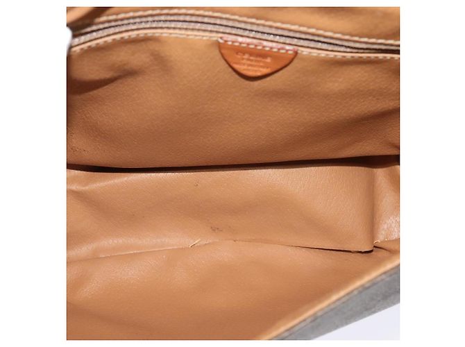 Céline Borsa a spalla in tela Macadam CELINE in pelle PVC marrone oro Auth bs25678 D'oro - vista 17