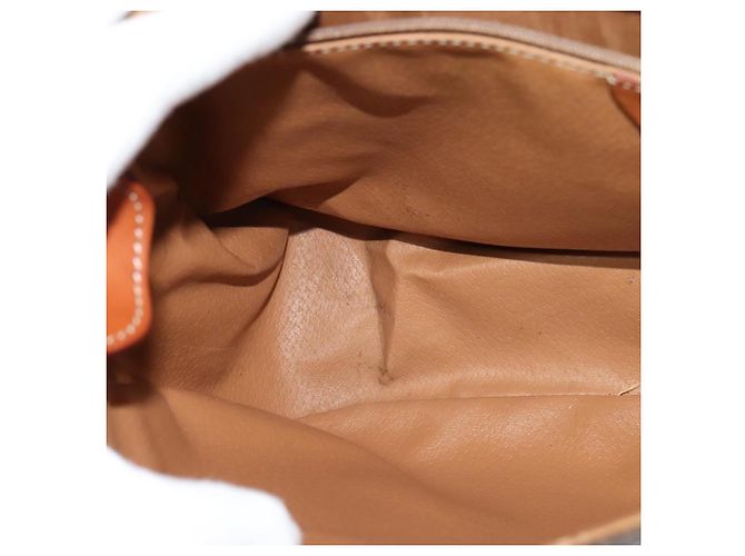 Céline Borsa a spalla in tela Macadam CELINE in pelle PVC marrone oro Auth bs25678 D'oro - vista 19