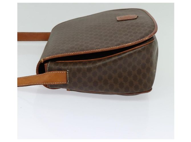 Céline Borsa a spalla in tela Macadam CELINE in pelle PVC marrone oro Auth bs25678 D'oro - vista 4
