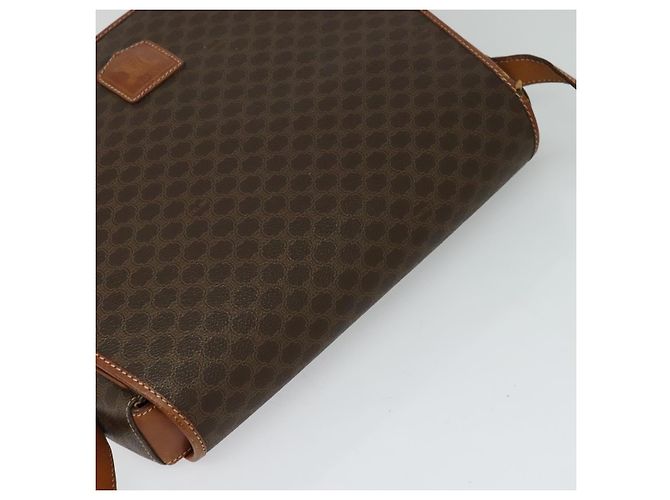 Céline Borsa a spalla in tela Macadam CELINE in pelle PVC marrone oro Auth bs25678 D'oro - vista 6