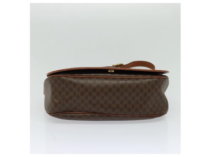 Céline Borsa a spalla in tela Macadam CELINE in pelle PVC marrone oro Auth bs25678 D'oro - vista 9