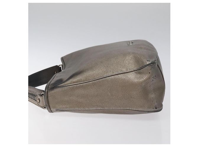 Borsa a spalla in pelle oro champagne Auth BA1746 di Salvatore Ferragamo - vista 5