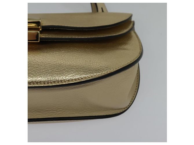 Chloé Borsa a spalla in pelle Chloe Georgia oro Auth BA1844 D'oro - vista 11