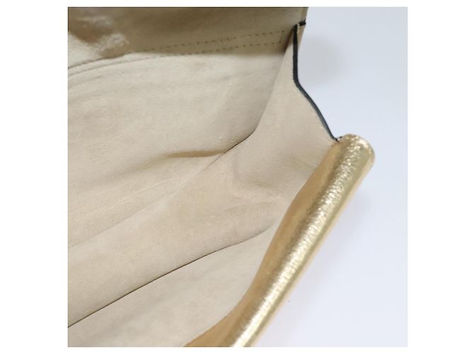 Chloé Borsa a spalla in pelle Chloe Georgia oro Auth BA1844 D'oro - vista 17