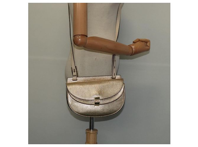 Chloé Borsa a spalla in pelle Chloe Georgia oro Auth BA1844 D'oro - vista 21