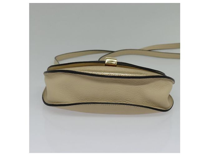 Chloé Borsa a spalla in pelle Chloe Georgia oro Auth BA1844 D'oro - vista 9