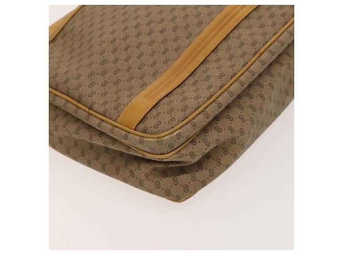 Gucci Borsa a spalla Micro GG Supreme PVC Beige Oro 02 37 5442 Auth ki5727 D'oro - vista 11