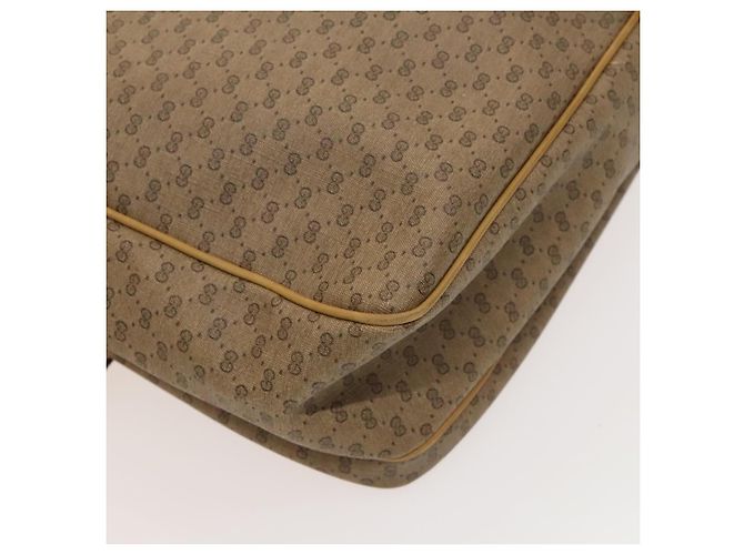 Gucci Borsa a spalla Micro GG Supreme PVC Beige Oro 02 37 5442 Auth ki5727 D'oro - vista 13