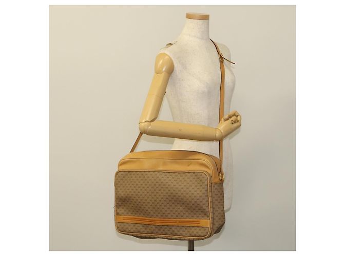 Gucci Borsa a spalla Micro GG Supreme PVC Beige Oro 02 37 5442 Auth ki5727 D'oro - vista 21