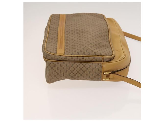 Gucci Borsa a spalla Micro GG Supreme PVC Beige Oro 02 37 5442 Auth ki5727 D'oro - vista 4