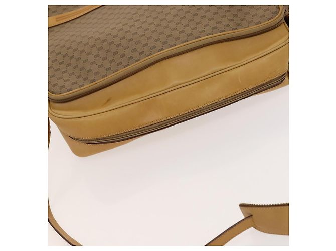 Gucci Borsa a spalla Micro GG Supreme PVC Beige Oro 02 37 5442 Auth ki5727 D'oro - vista 6
