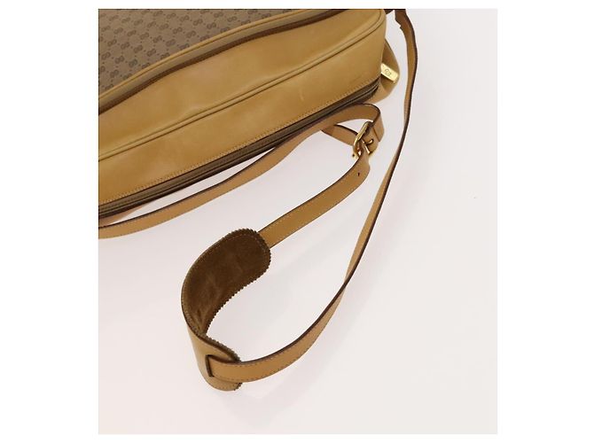 Gucci Borsa a spalla Micro GG Supreme PVC Beige Oro 02 37 5442 Auth ki5727 D'oro - vista 7