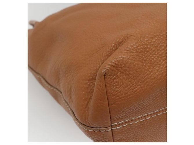 PRADA Borsa a mano in pelle 2 vie beige oro Auth sw742 D'oro - vista 13