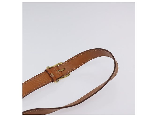 Céline CELINE Macadam Canvas Circle Shoulder Bag PVC Leather Brown Gold Auth 122059 Golden - view 8