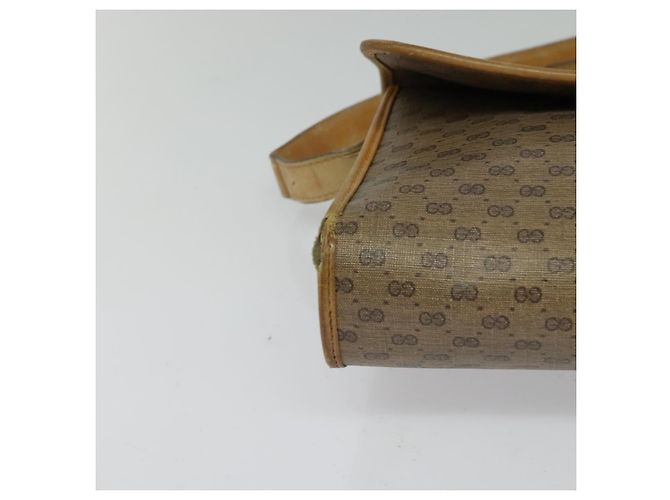 Gucci Borsa a Spalla Micro GG Supreme PVC Beige Oro 001 115 2681 Auth sw738 D'oro - vista 10