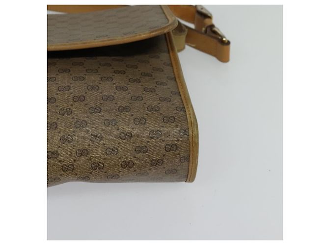 Gucci Borsa a Spalla Micro GG Supreme PVC Beige Oro 001 115 2681 Auth sw738 D'oro - vista 11