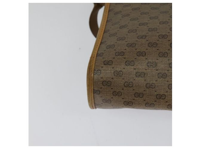 Gucci Borsa a Spalla Micro GG Supreme PVC Beige Oro 001 115 2681 Auth sw738 D'oro - vista 12