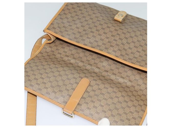 Gucci Borsa a Spalla Micro GG Supreme PVC Beige Oro 001 115 2681 Auth sw738 D'oro - vista 14