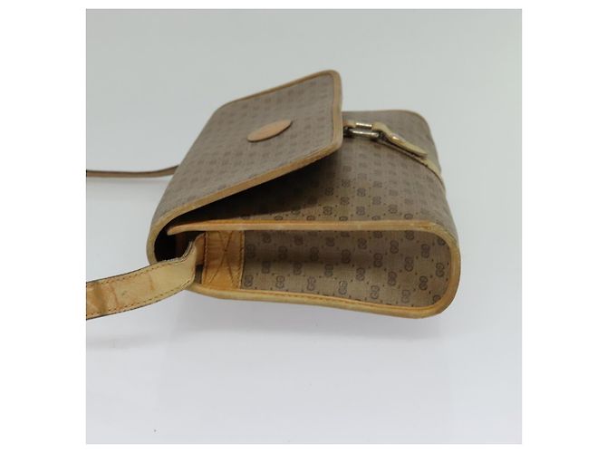 Gucci Borsa a Spalla Micro GG Supreme PVC Beige Oro 001 115 2681 Auth sw738 D'oro - vista 4