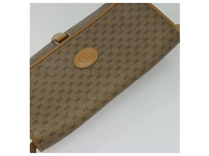 Gucci Borsa a Spalla Micro GG Supreme PVC Beige Oro 001 115 2681 Auth sw738 D'oro - vista 6