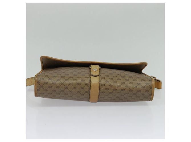 Gucci Borsa a Spalla Micro GG Supreme PVC Beige Oro 001 115 2681 Auth sw738 D'oro - vista 9