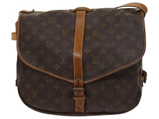 LOUIS VUITTON Borsa a Spalla Monogram Saumur 35 M42254 LV Auth ar13595 Monogramma - vista 13