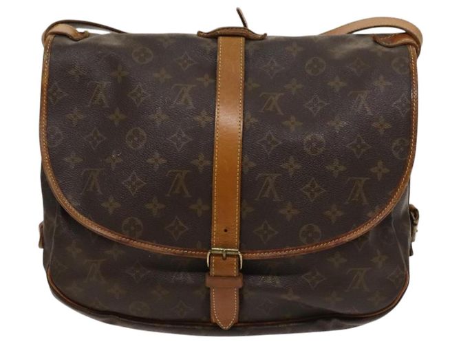 LOUIS VUITTON Borsa a Spalla Monogram Saumur 35 M42254 LV Auth ar13595 Monogramma - vista 2