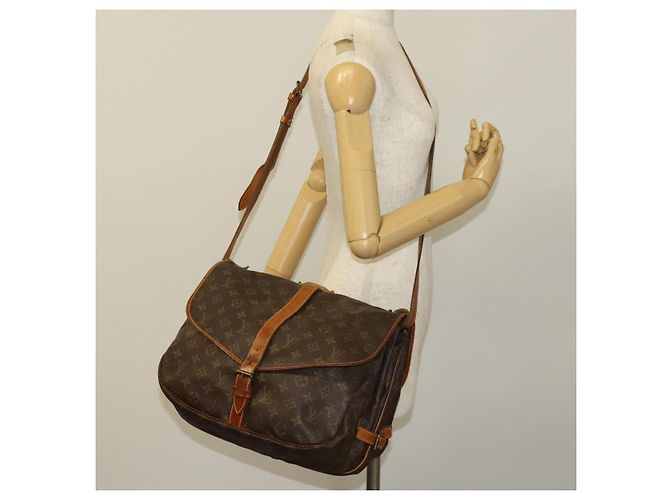 LOUIS VUITTON Borsa a Spalla Monogram Saumur 35 M42254 LV Auth ar13595 Monogramma - vista 27