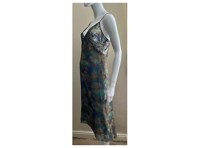 Jenny Packham Asymmetrisches Pailletten-Kleid Mehrfarben - Ansicht 3