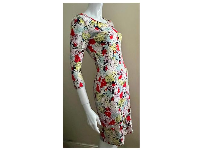 Abito floreale ERDEM con maniche 3/4 Multicolore - vista 2