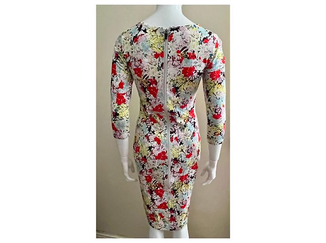 Abito floreale ERDEM con maniche 3/4 Multicolore - vista 3