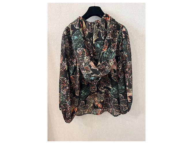 Chanel Top Dunkler Wald Herbst-Winter 2018 Von Karl Lagerfeld Schwarz Rot Golden - Ansicht 2