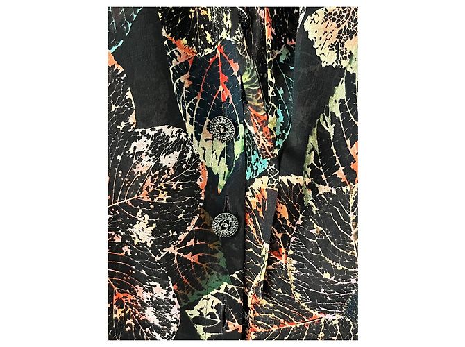Chanel Top Dunkler Wald Herbst-Winter 2018 Von Karl Lagerfeld Schwarz Rot Golden - Ansicht 6