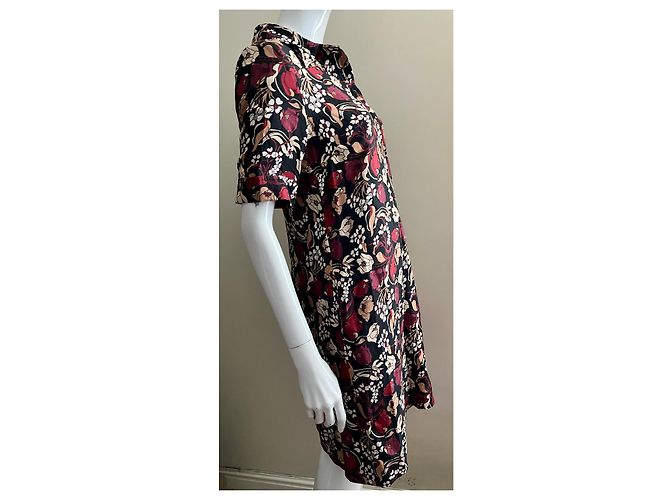 Autre Marque Abito camicia con design floreale Nero Multicolore - vista 3