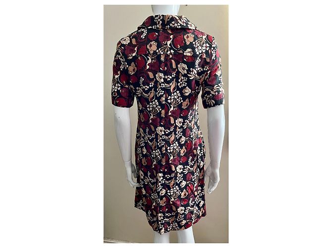 Autre Marque Abito camicia con design floreale Nero Multicolore - vista 4