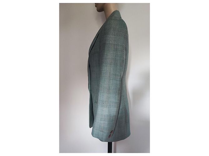 Autre Marque Blazer Prince de Gales Verde de Lana Verde claro - vista 2