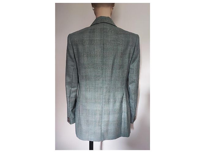Autre Marque Blazer Prince de Gales Verde de Lana Verde claro - vista 3